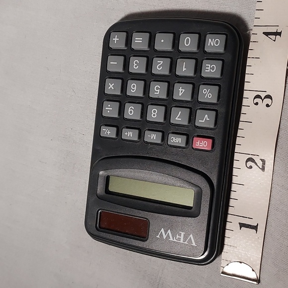 Lot of 2 Small Calculators Pocket Size Marked Sunwest Bank Anniversary & VFW - Picture 5 of 7